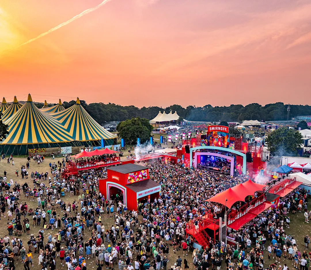 Busy, crowded Smirnoff stage at Electric Picnic Festival